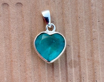 Paraiba Turmalin Anhaenger: 925 Sterling Silber, 12 MM Edelstein