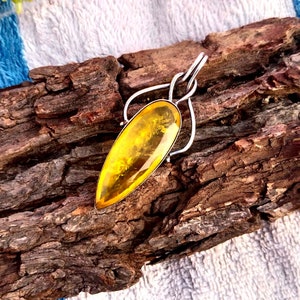 Natural Yellow Sapphire Pendant 925 Sterling Silver Handmade Pendant For Men And Woman Birthstone