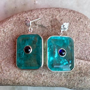 Paraiba Tourmaline Stud Earring, Birthday Gifts, Earring For Women, Rose Gold Earring, Bridal Jewelry, Solitaire Earring, Anniversary Gifts