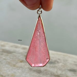 Pink Tourmaline Crystal Pendant, 925 Sterling Silver Pendant, Tourmaline Gemstone Pendant ,Handmade Pendant Tourmaline Jewelry Gift For Her