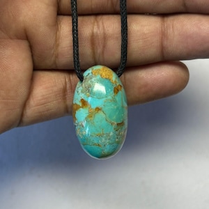 Handskuret Arizona Turkoshänge Halsband: December Födelsesten
