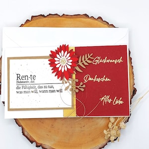 Karte Rente, Grußkarte Ruhestand