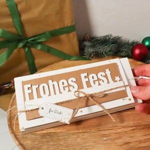 Weihnachtsgeschenk personalisierbar, Weihnachtskarte, Geschenk vom Weihnachtsmann für deine Liebsten