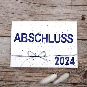 Karte zum Abschluss, Geldgeschenk zum Schulabschluss, Karte zur bestandenen Prüfung, Glückwunschkarte zum Abitur