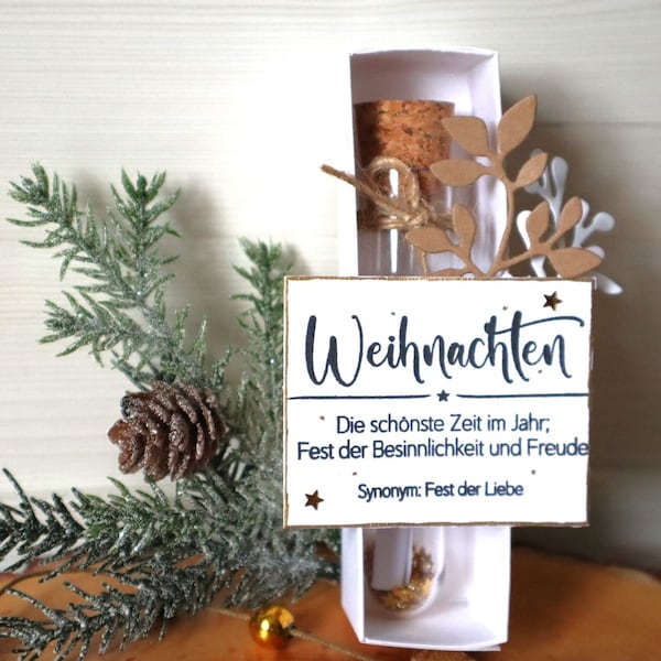 Personalisiertes Weihnachtsgeschenk mit besonderer Nachricht