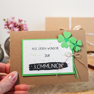 Glückwunschkarte zur Kommunion für Jungen und Mädchen, Geschenk Kommunion, Geschenk zur heiligen Erstkommunion