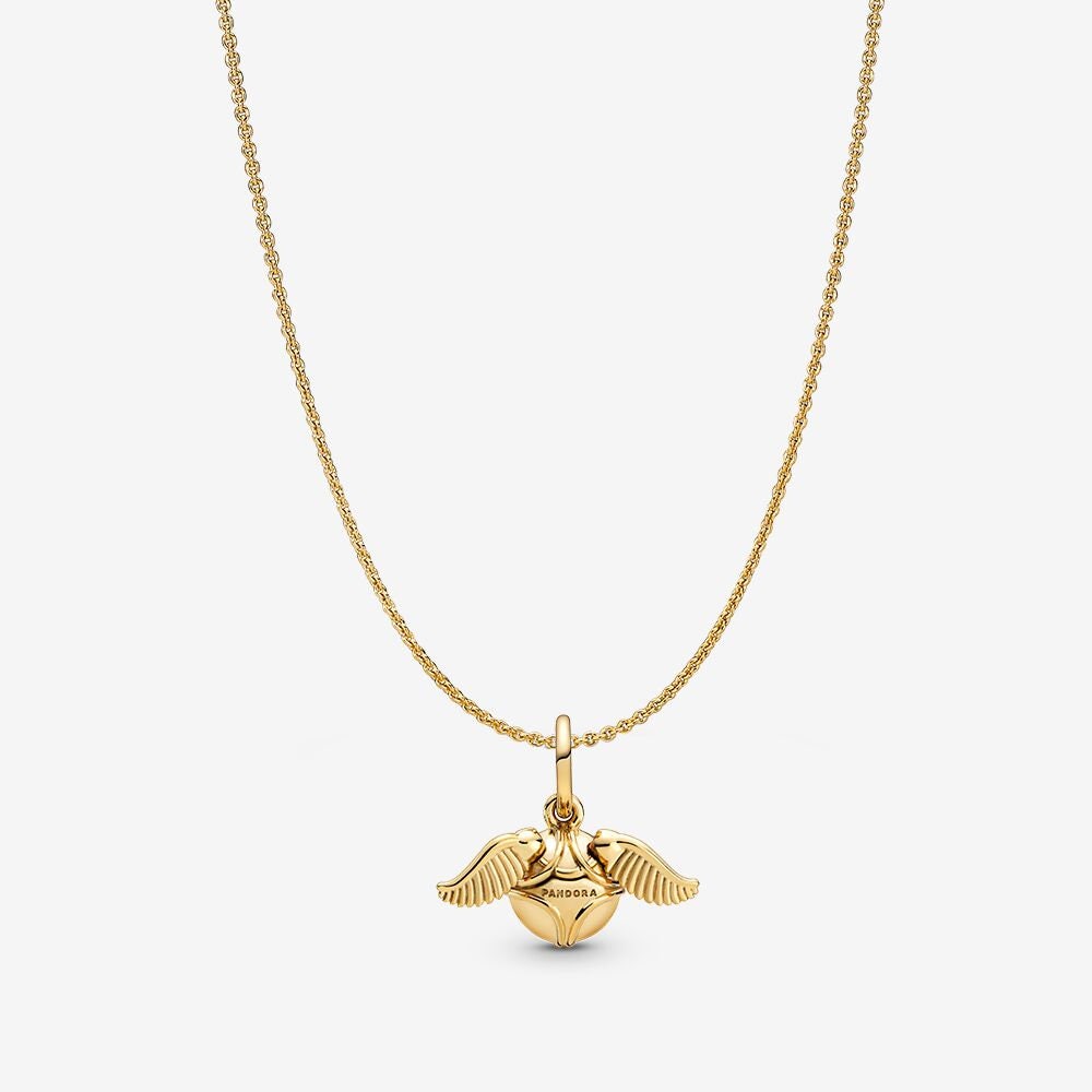 Pandora Golden Snitch Chain Necklace With 60cm S925 Etsy