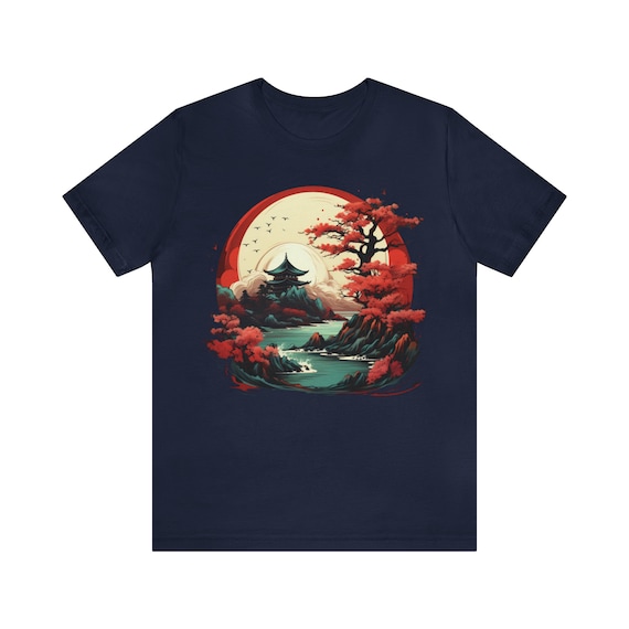 EmbyDesignsStore Ancient Japanese Historical Design T-Shirt, Ancient Samurai Warrior Gift Tshirt, Martial Arts Gift T Shirt Design, Japan Retro Ninja Design
