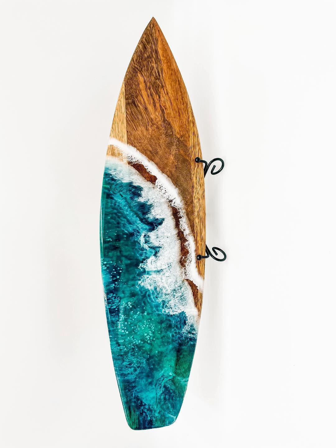 Ocean Art Resin Surfboard Charcuterie Board Wall Art Etsy Australia