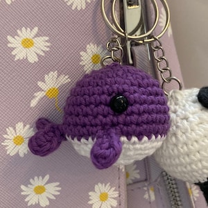 6 colors BTS in the Seom Kore Purple Whale Keychain