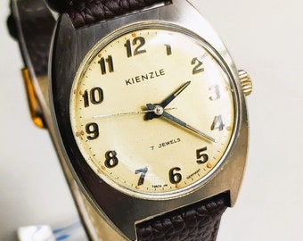 KIENZLE CLASSIC 1979 VINTAGE Reloj de pulsera para hombre/unisex - reacondicionado - cuerda manual