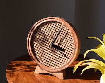 Beautiful Tabletop clock, Desk Clock, Handmade Clock, Wooden Clock For Desk, Analog clock For Desk and Table, Perfect Clock For Desk
