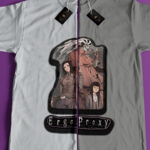 Ergo Proxy Anime Sticker T-Shirt