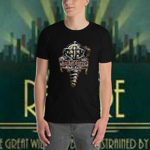 Bioshock-Inspired Big Daddy T-Shirt - Unique Gaming Typography Tee for Fans