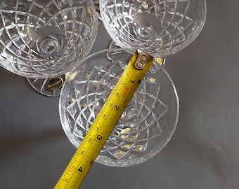 BOHEMIA HAND CUT Lead Crystal Over 24% Pbo Made in Czechoslovakia