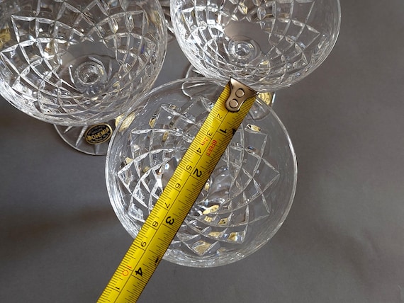 BOHEMIA HAND CUT Lead Crystal Over 24% Pbo Made in Czechoslovakia