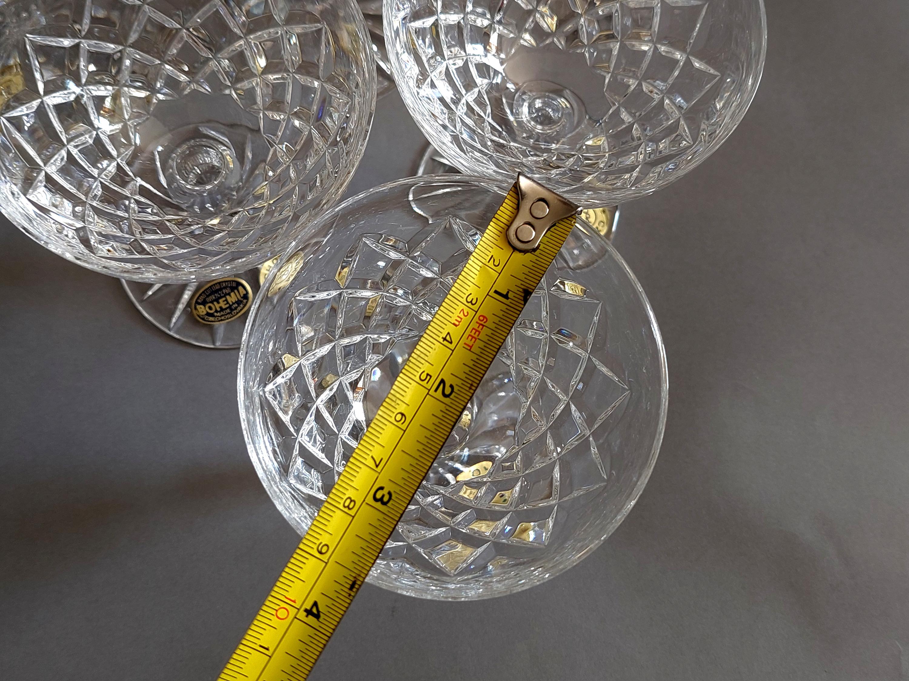 BOHEMIA HAND CUT LEAD CRYSTAL デキャンタ BOHEMIA HAND CUT Lead Crystal Over 24% Pbo Made in Czechoslovakia