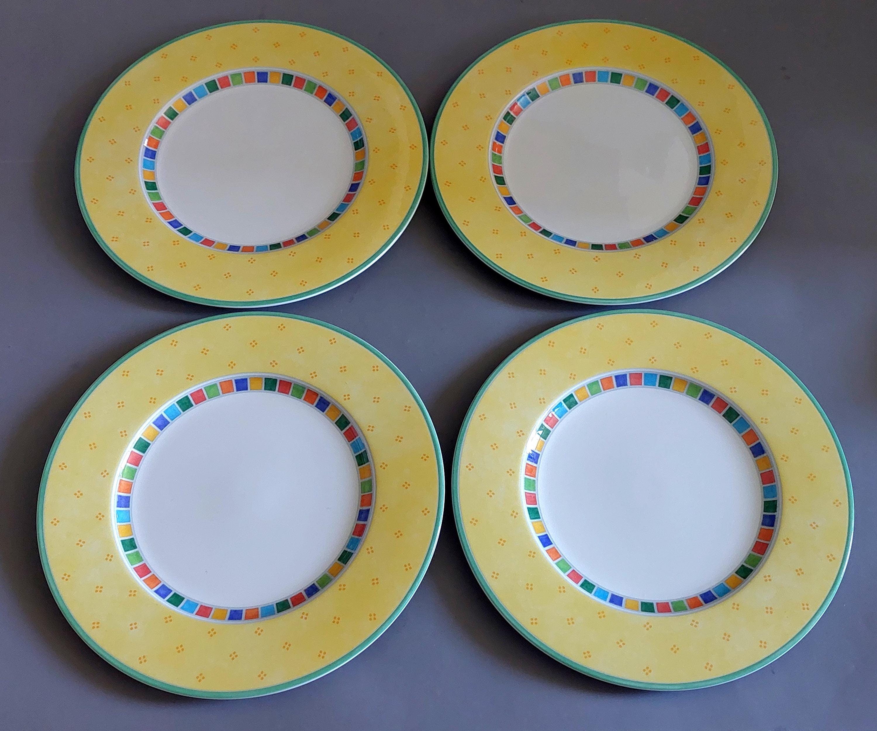 Set of 4 Villeroy & Boch Twist Alea Limone Flat Cup