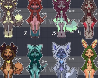 Digital Furry Adopt - Anthro Fursona Adoptable Character Design