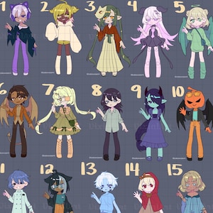 Digital Character Adopt-batch - humanoid-adapteerbare ontwerpen