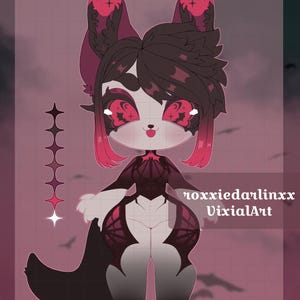 Digital Fox Adopt - Furry Anthro Fursona Adoptable Design image 1