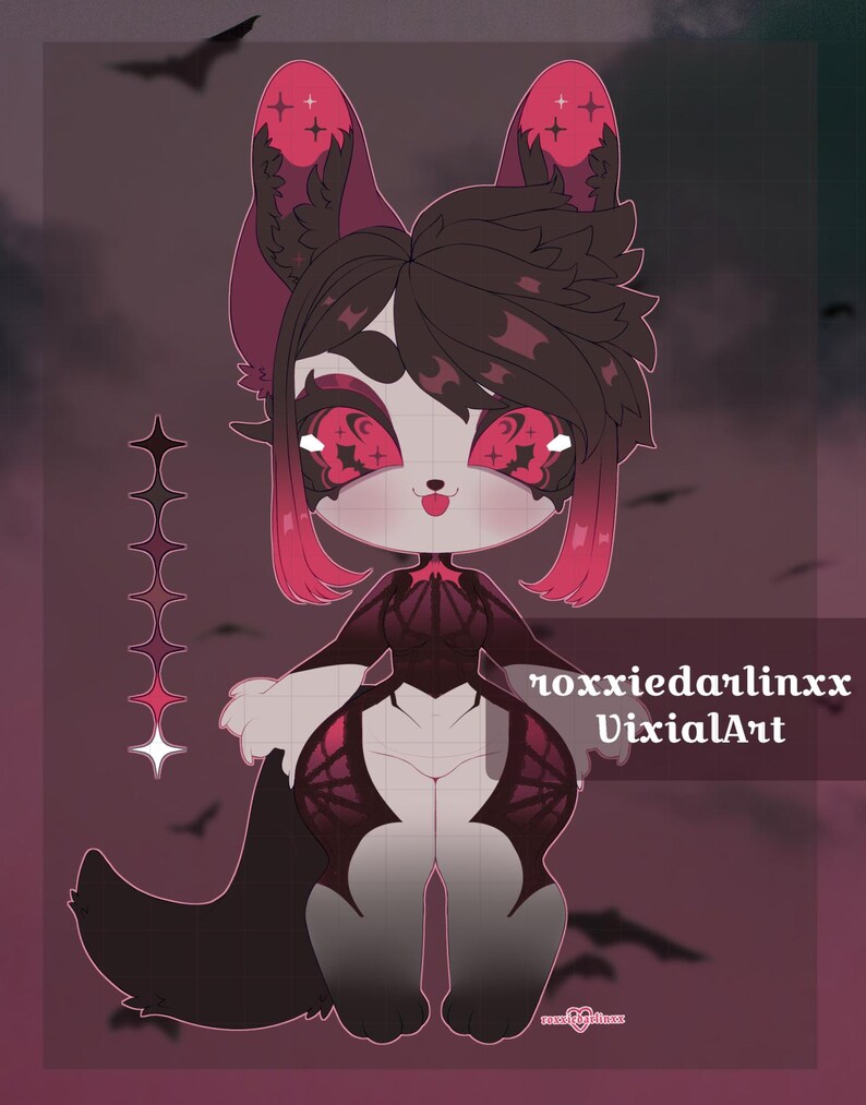 Digital Fox Adopt - Furry Anthro Fursona Adoptable Design image 2