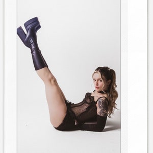 Black Lingerie Pinup SIGNED Instax Wide