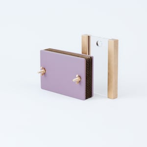 A6 Lilac Flower Press and Frame, Nature Kids Craft Kit, Travel Pocket Flower Press, Montessori Outdoor Learning, Mini Herbarium Press