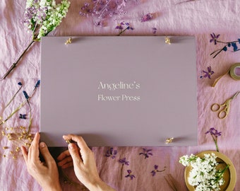 Benutzerdefinierter Name A3 Lavendel Blumenpresse, Natur Erwachsene Bastelset, Professionelle Blumenpresse Kit, Hochzeit Bouquet Erhaltung, Andenken Floral