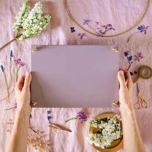 No Text A4 Soft Purple Flower Press, Nature Adult Craft Kit, Herbarium DIY Kit, Dried Flower DIY Kit, Anthophile Mother Flower Gift