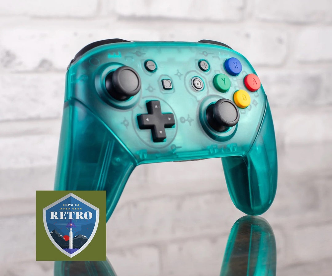 Custom Nintendo Switch Pro Controller Clear Green Edition Etsy