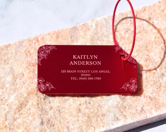 Personalized Silver Plated Luggage Tag main image 1