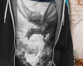 Dragon Graphic T-Shirt, Mythical Creature Tee