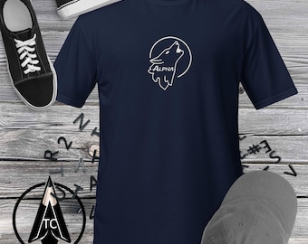 Tie Dye T-Shirt Wolves Dream Catcher Moon Phases Night Sky Glow in Dark