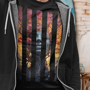 Surreal T-shirt, Surrealism Graphic tee, Unique Gift for Surrealist Lovers, Artistic cut out artwork retro tshirt, cute Japanese inspire Tee