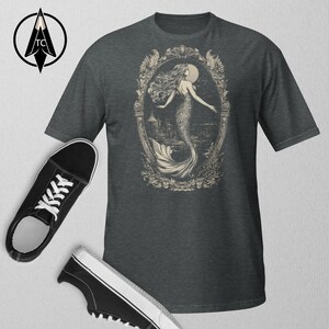 Mermaid T-Shirt, mythology tee, folklore Graphic tee, vintage t shirt, aquatic T-Shirt, Mermaid Retro Tee, Aquatic tshirt, nautical shirt