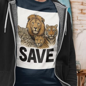 Vintage Tiger Shirt (90's - 00's, Y2K, Large, Animal, Big