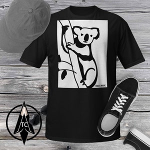 Koala T-shirt: Minimalist Animal Graphic Tee
