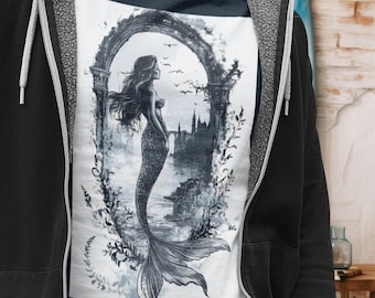 Vintage Mermaid T-Shirt: Folklore Graphic Tee