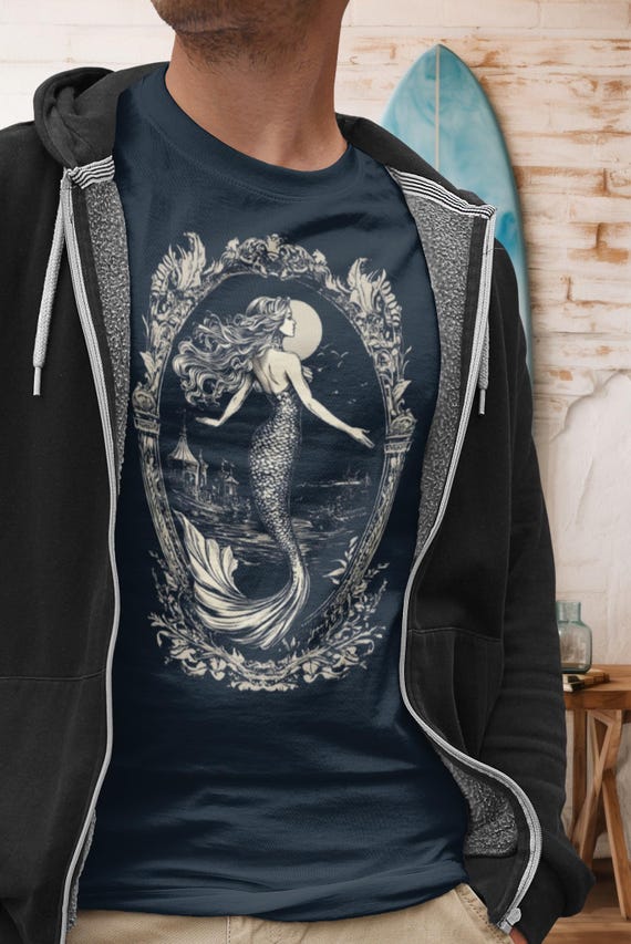 Vintage Mermaid T-Shirt: Folklore Graphic Tee
