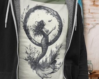 Mermaid Graphic Tee: Vintage Folklore T-Shirt
