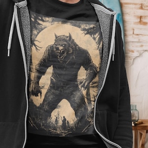 Vintage Werewolf T-Shirt: Folklore Graphic Tee