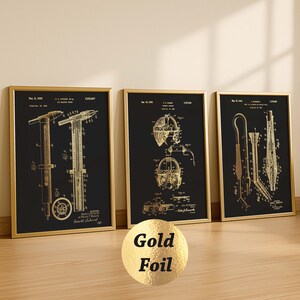 3 guldfärgade svetsposters, svetspatenttryck, guldfärgad ritning, svetsgåva, industriell konst, teknisk konst, kontorsinredning, ingenjörsgåva, guldfoliekonst