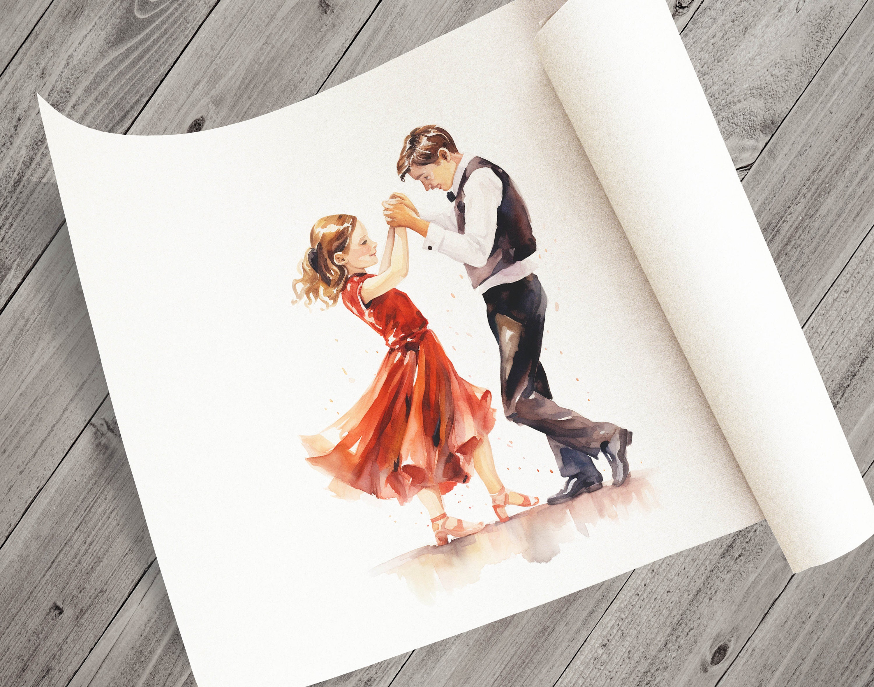 5 Dancing Children Clipart Dancers Clipart Tango Art Ballroom Dance Art ...