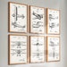 6 Airplane Patent Prints Airship Blueprint Aviation Art Transportation ...