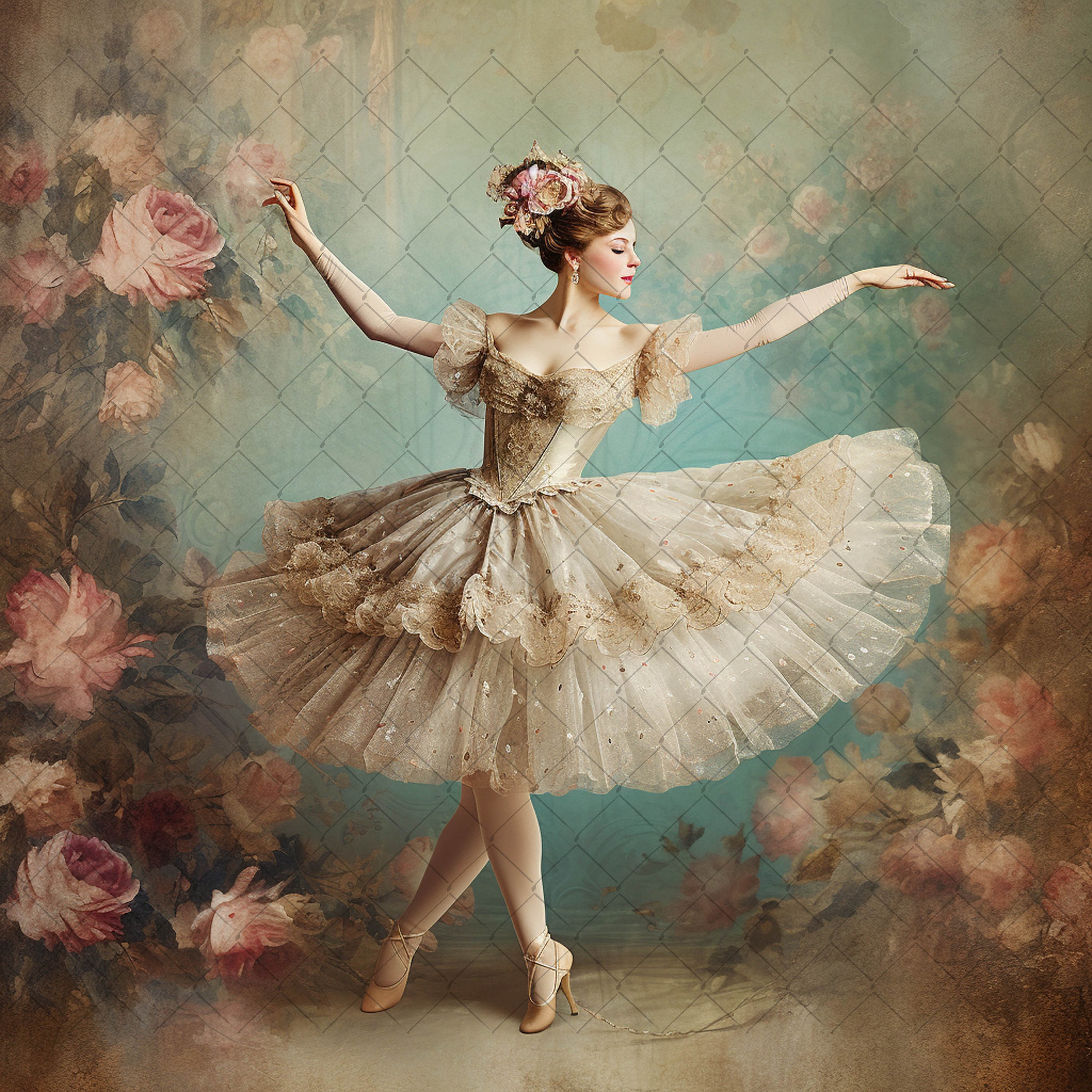 Viantage Ballerina-Suzie Print