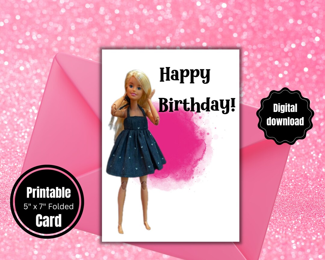 Birthday card barbie new arrivals