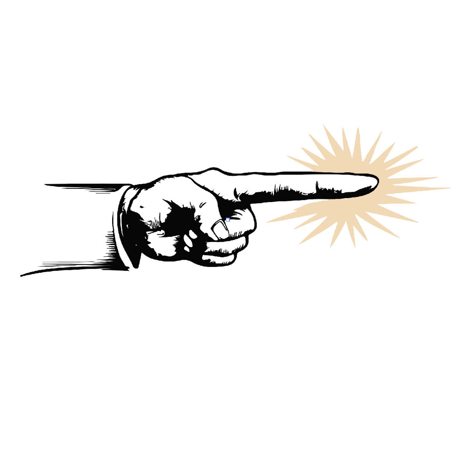 Pointy Hand Sign PNG SVG Scalable Image Pointed Finger Vintage Touch - Etsy