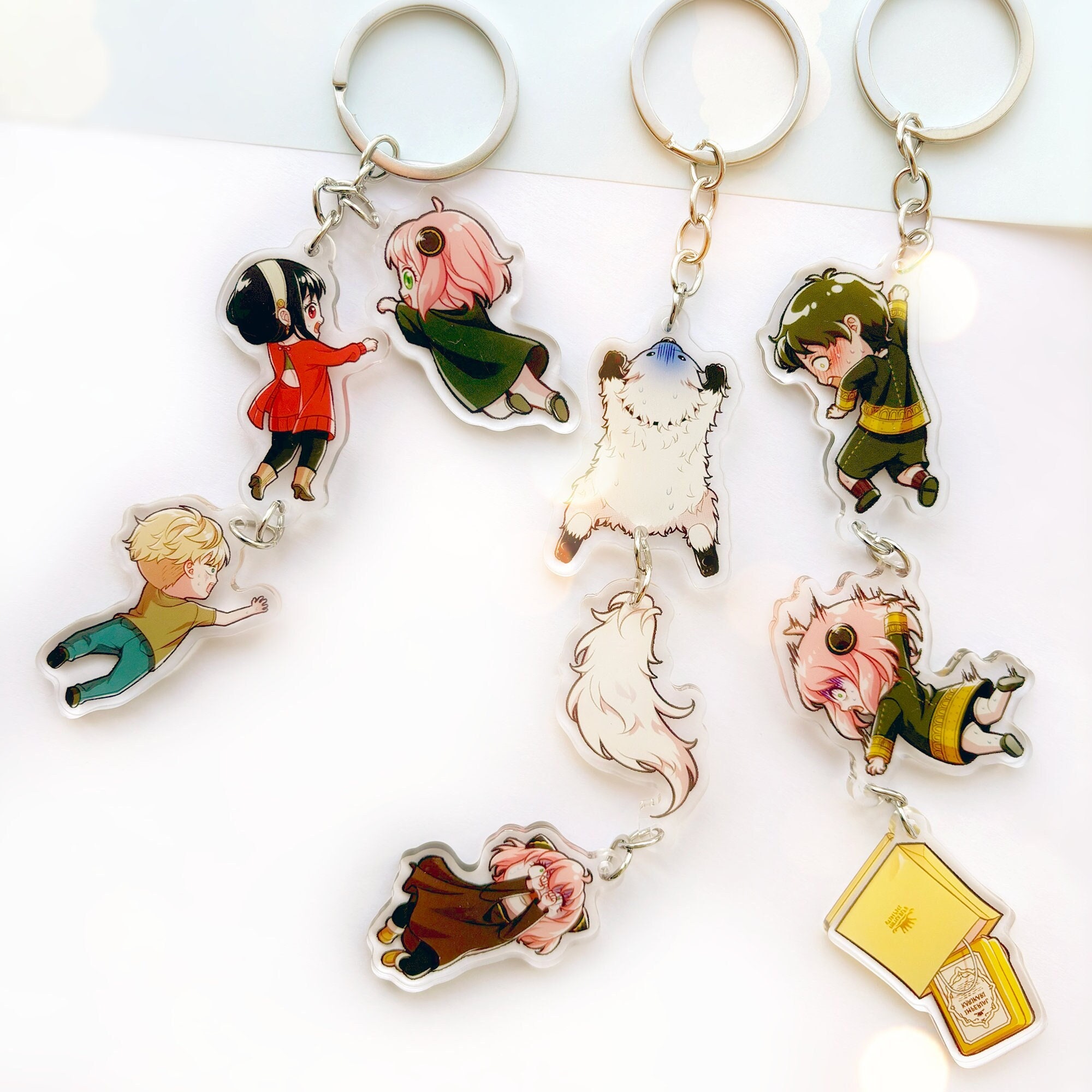 Spy X Family Connected Keychains | 3-in-1! | Cute Chibi Anime