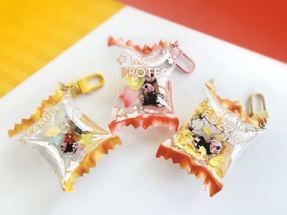 Spy x Family Candy Charms | Cute anime keychains, chibi shakable charms | Anya, Loid, Yor, Bond